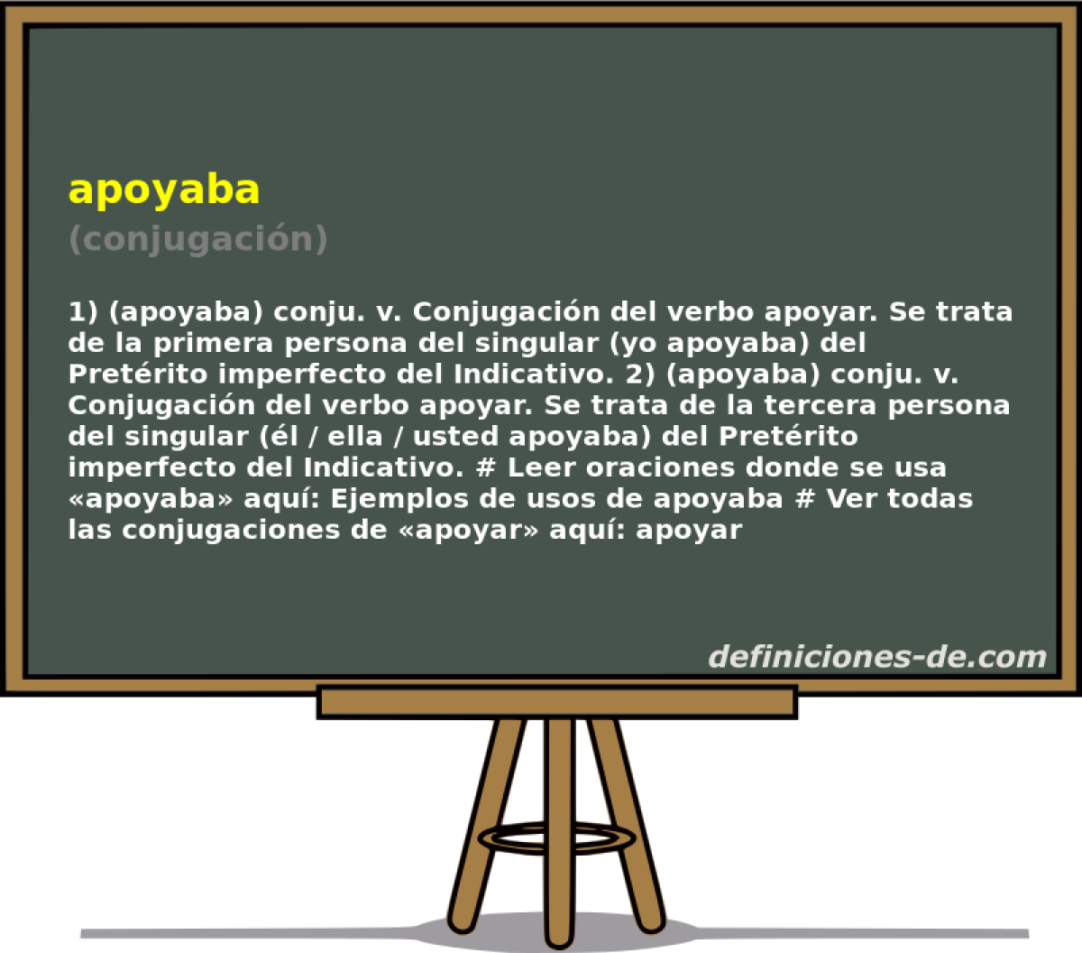 apoyaba (conjugacin)