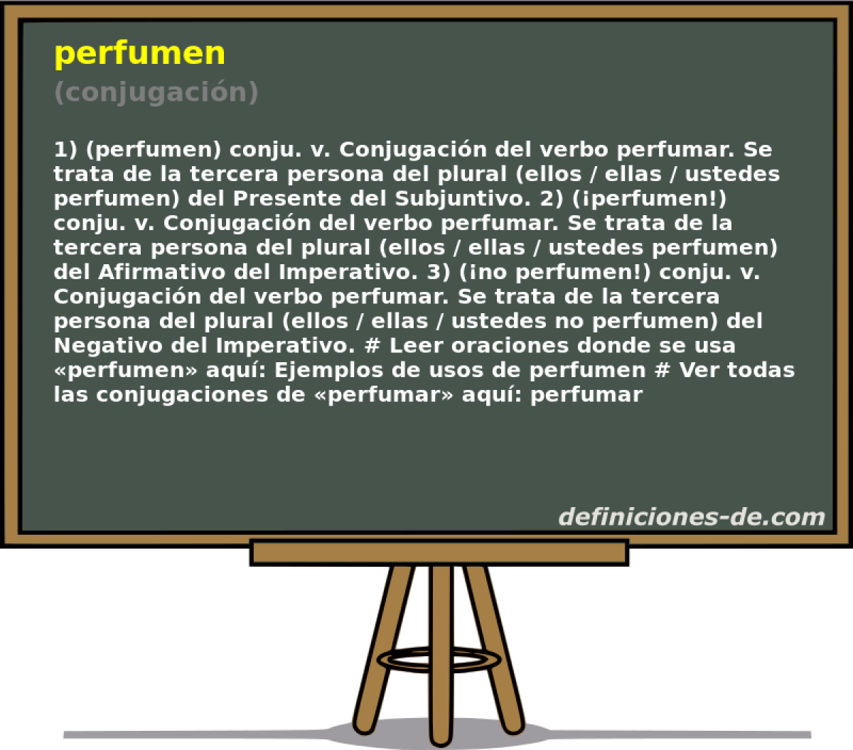 perfumen (conjugacin)