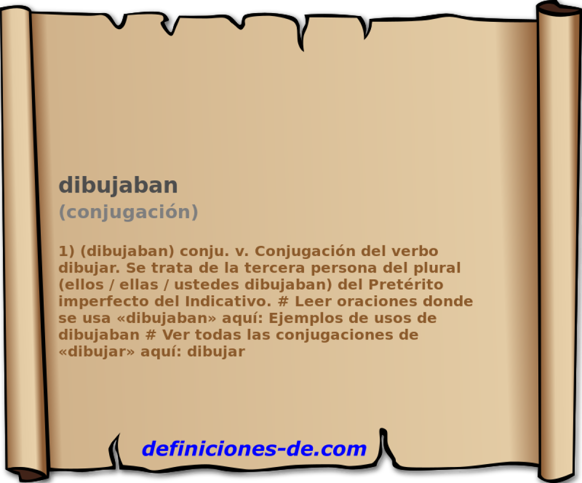 dibujaban (conjugacin)