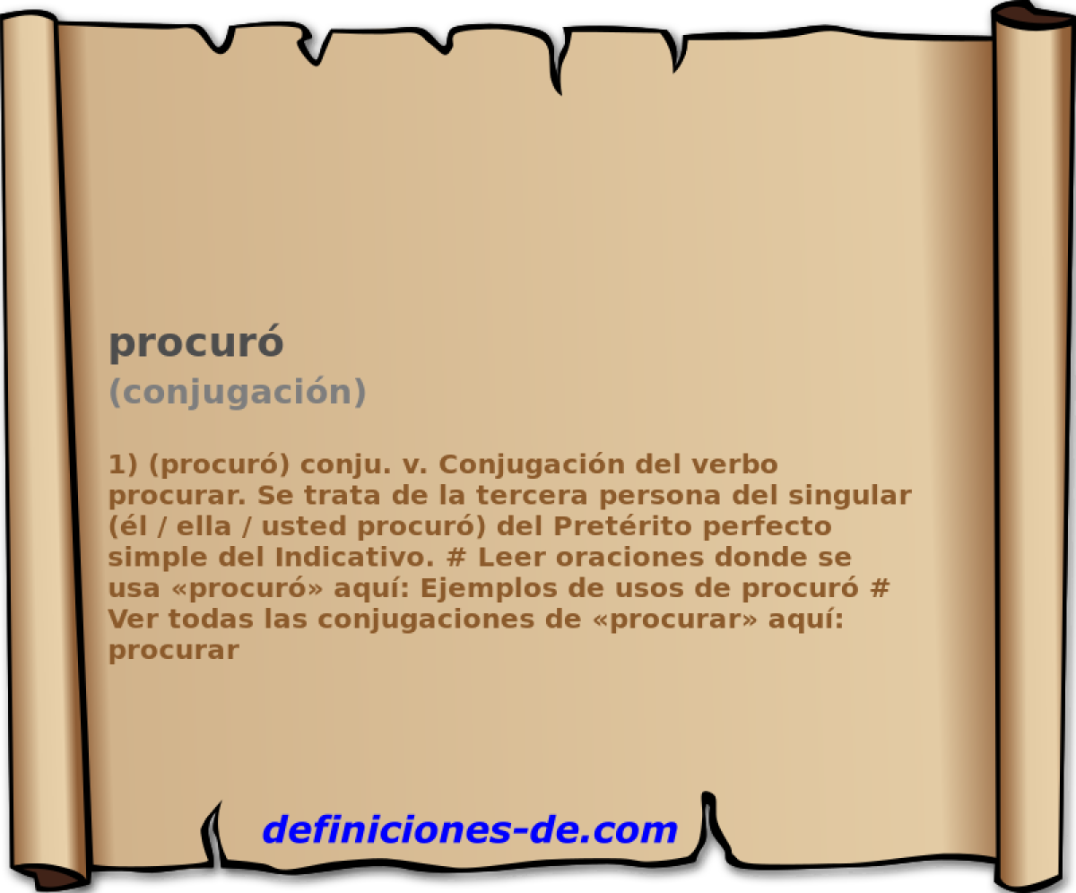 procur (conjugacin)