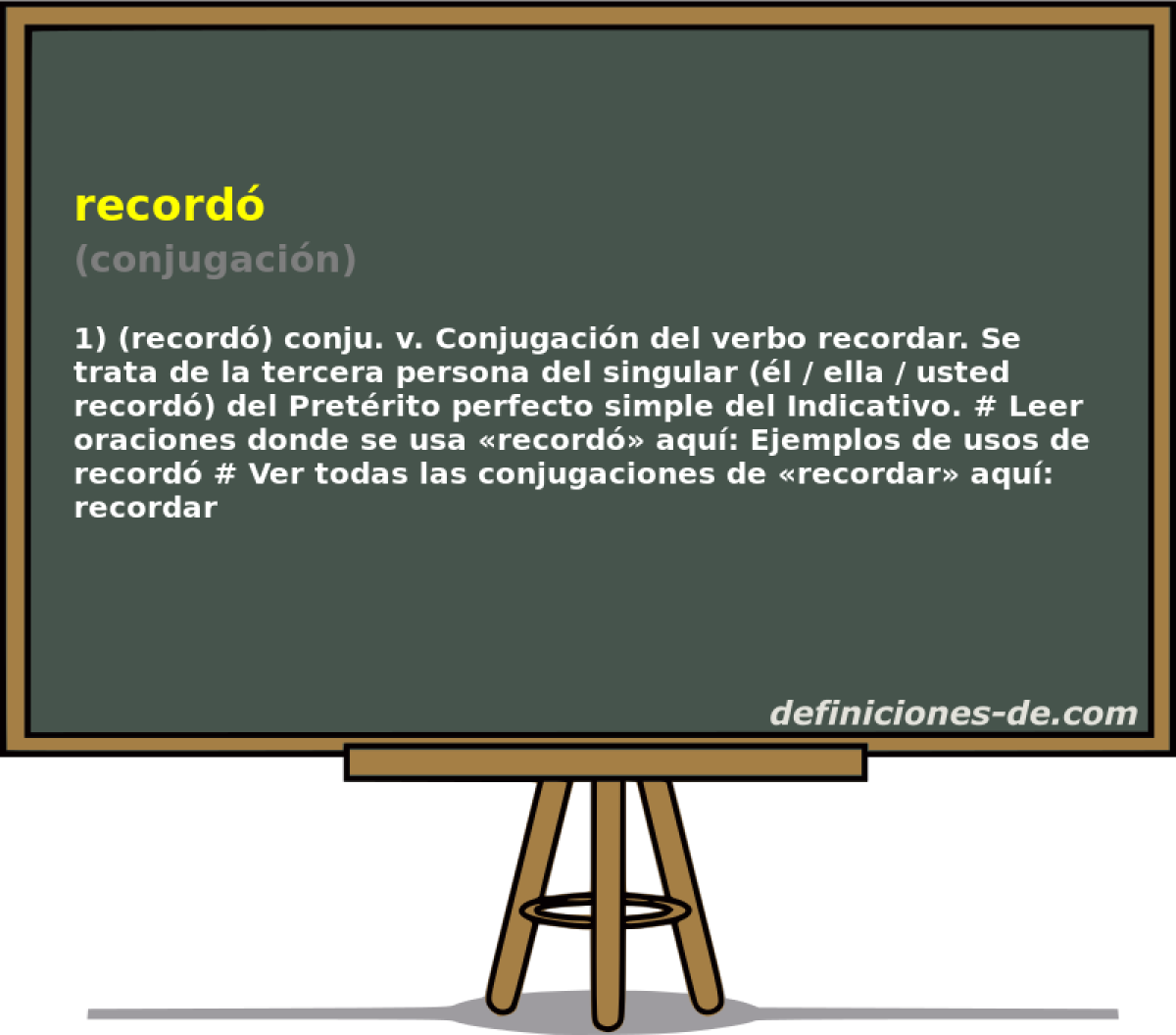 record (conjugacin)