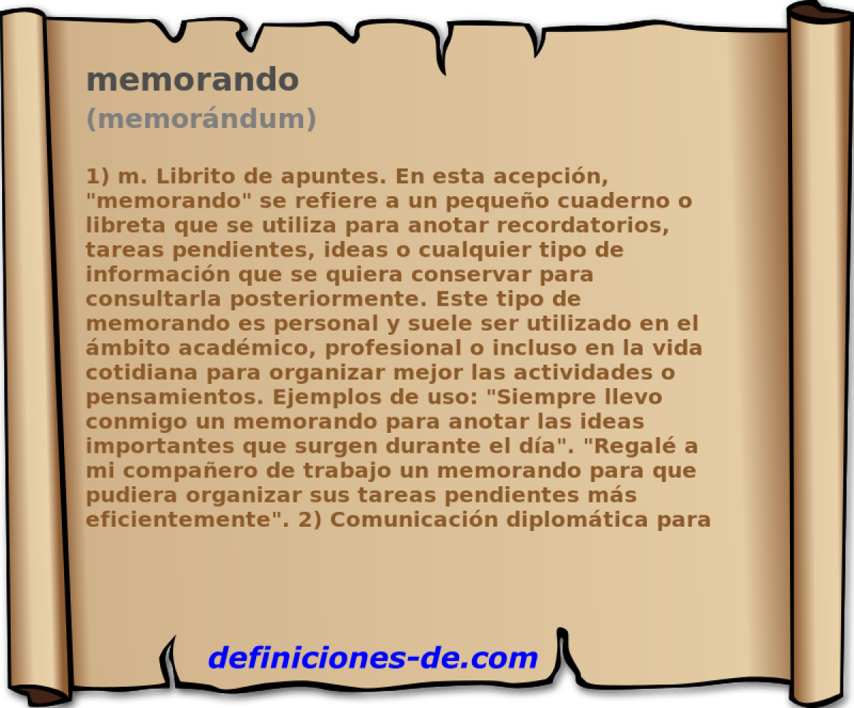 memorando (memorndum)