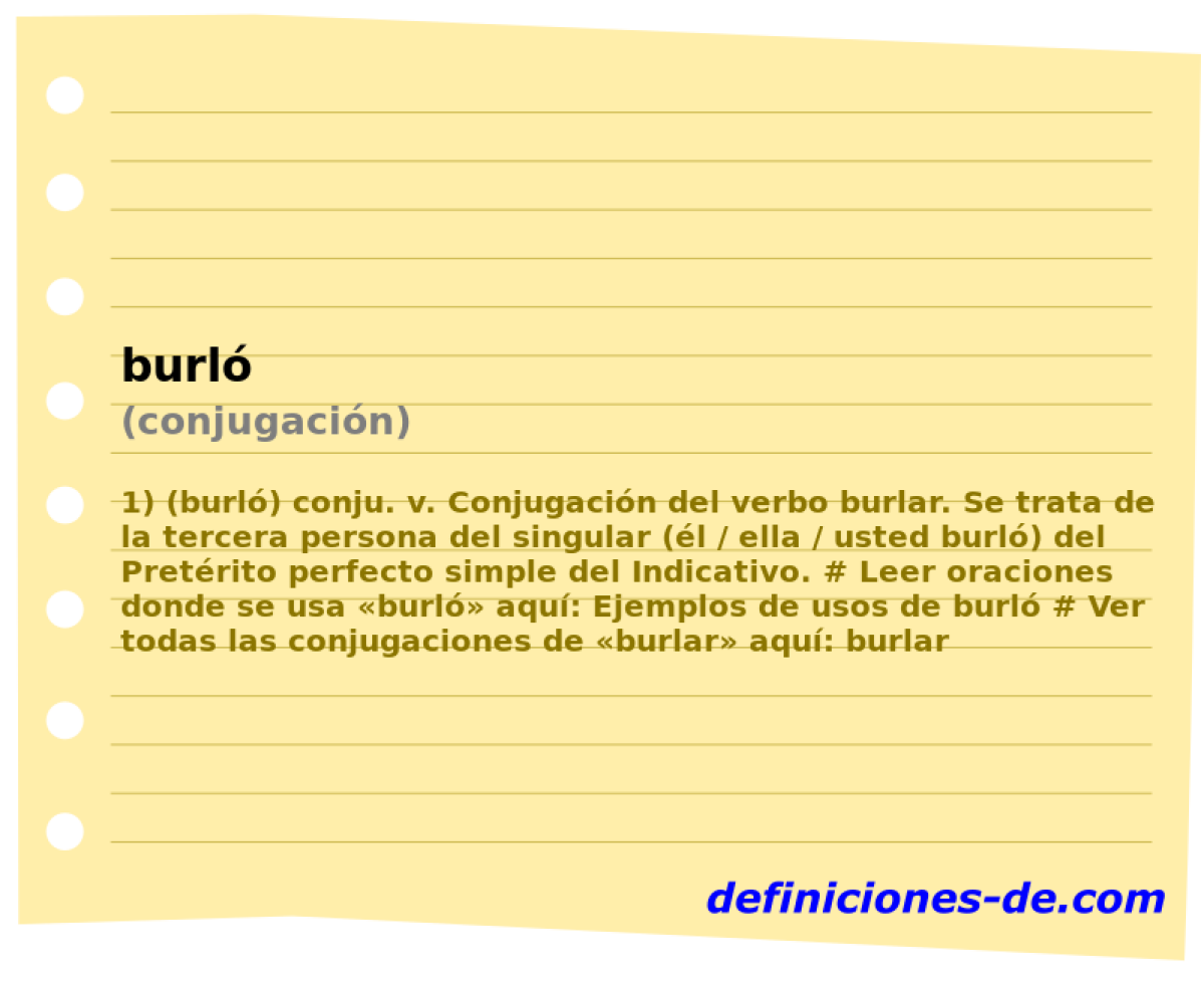 burl (conjugacin)