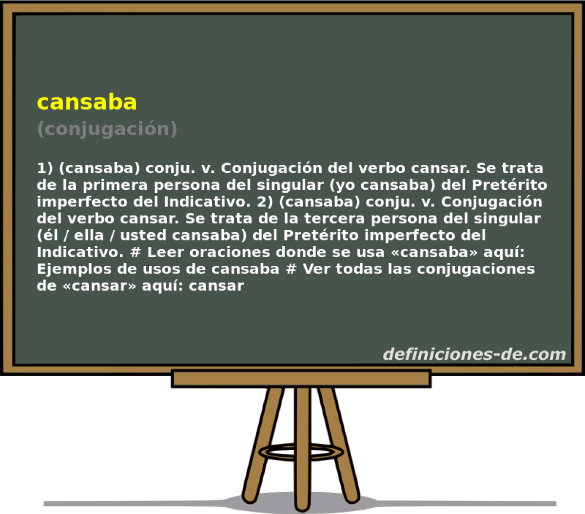 cansaba (conjugacin)