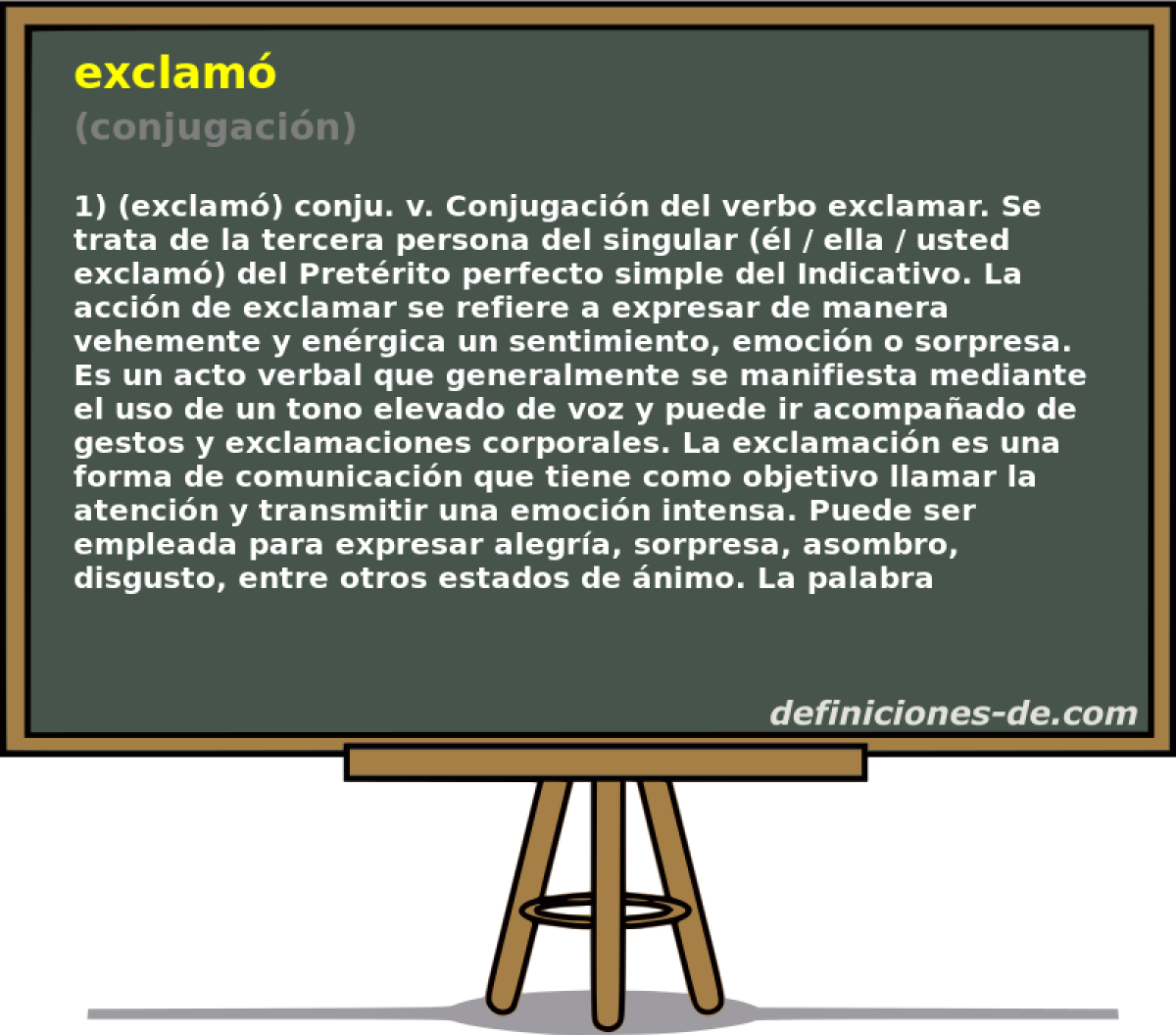 exclam (conjugacin)