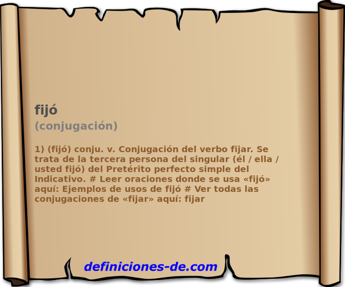 fij (conjugacin)