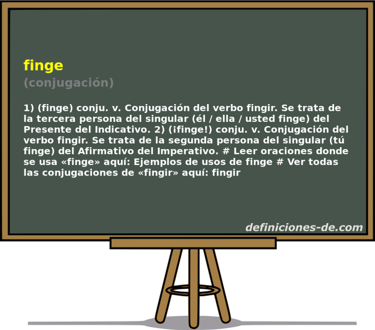 finge (conjugacin)