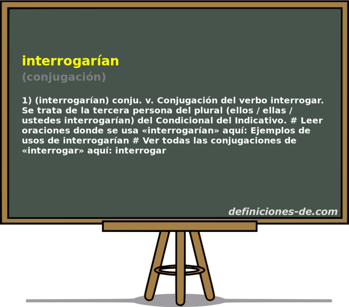 interrogaran (conjugacin)