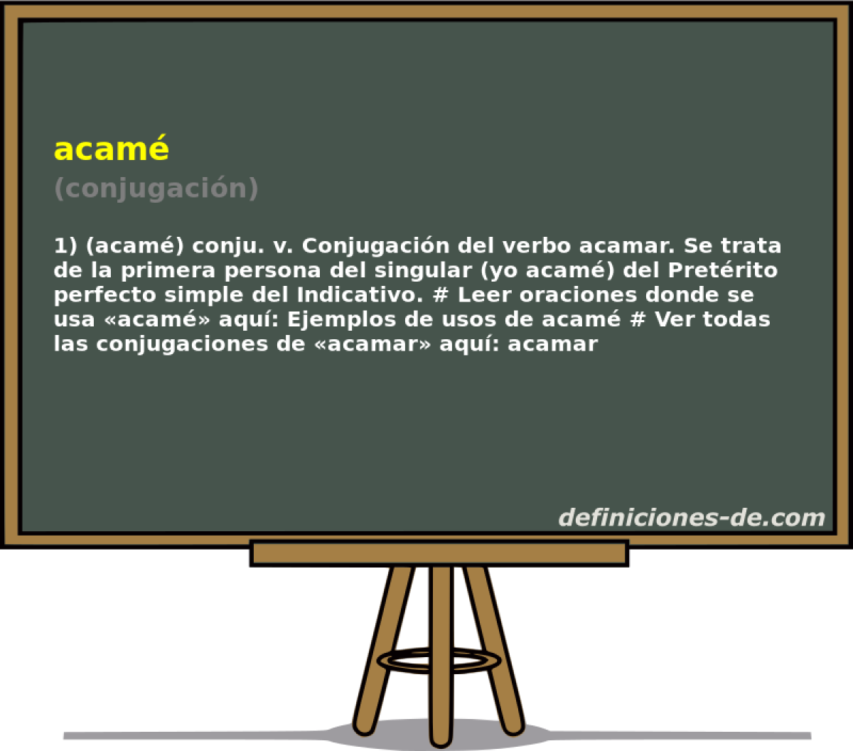 acam (conjugacin)