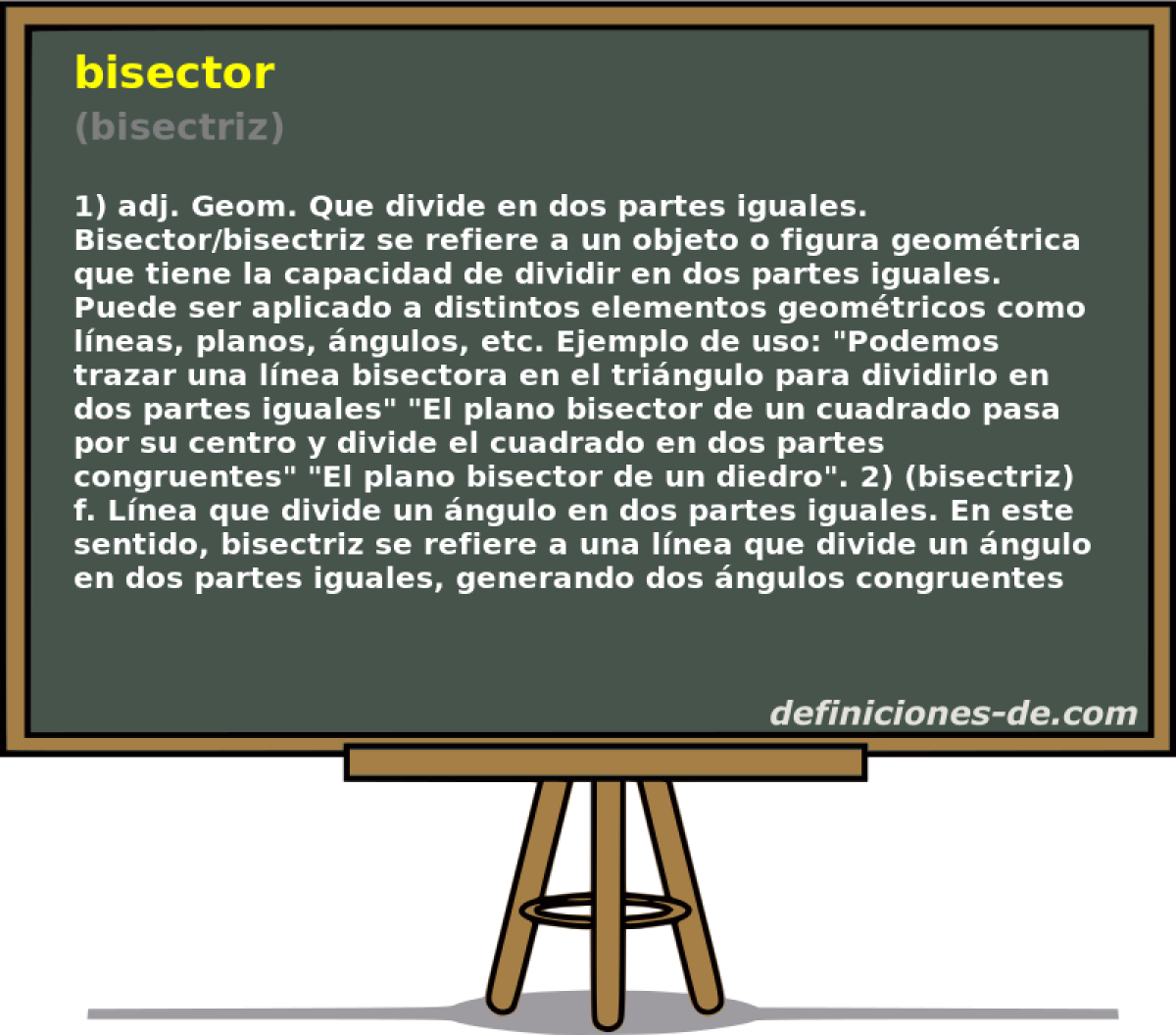 bisector (bisectriz)