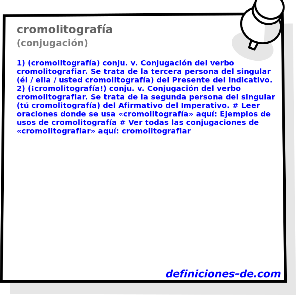 cromolitografa (conjugacin)