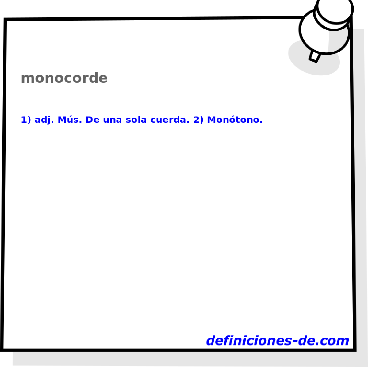 monocorde 