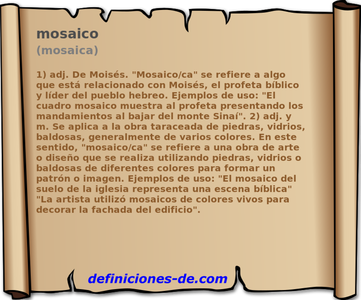 mosaico (mosaica)