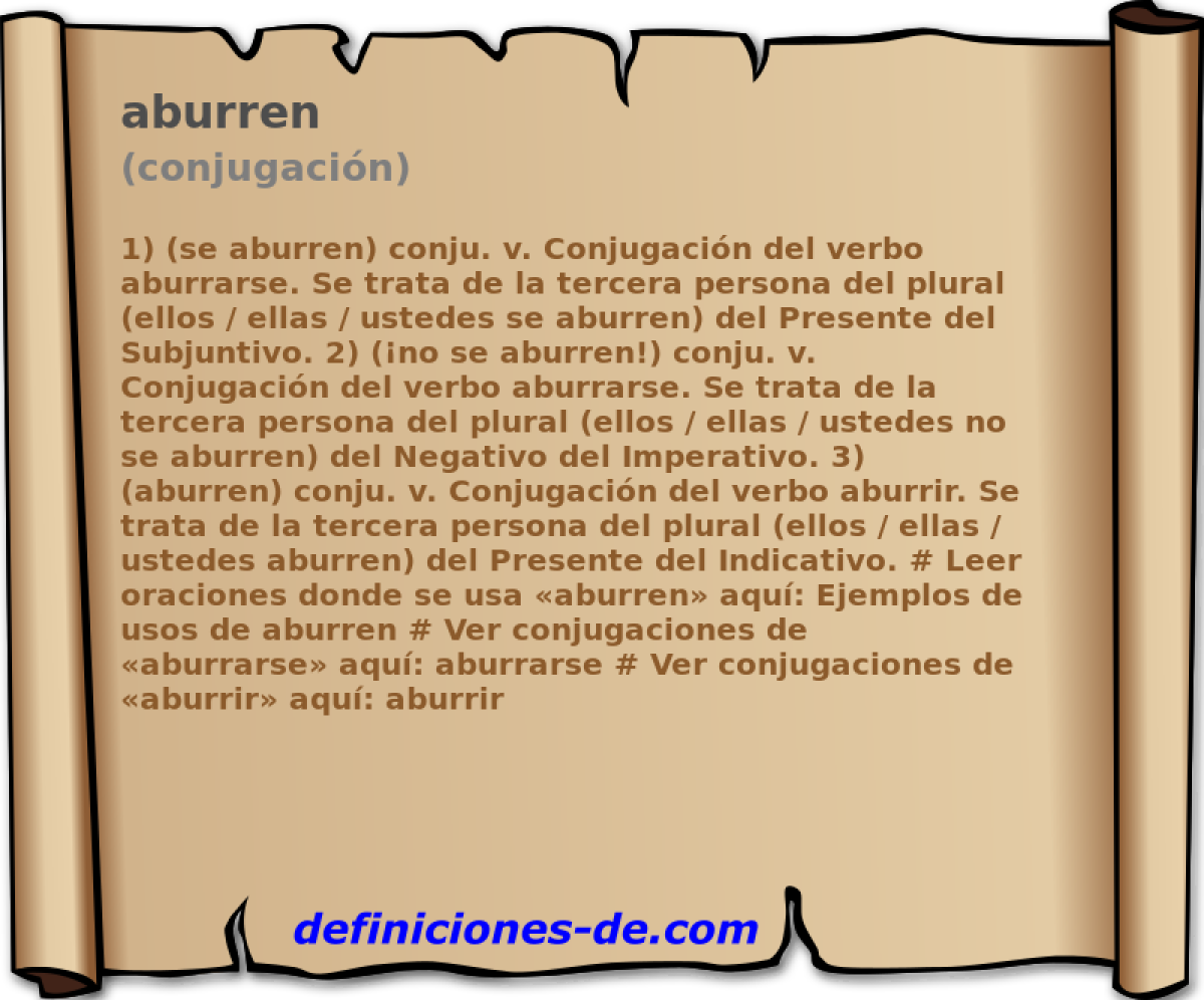 aburren (conjugacin)