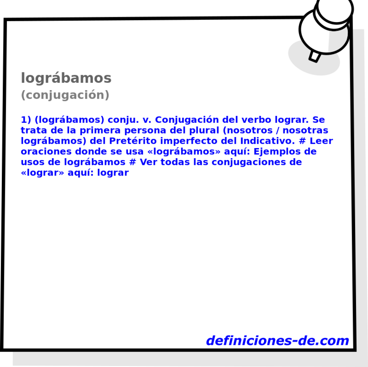 logrbamos (conjugacin)