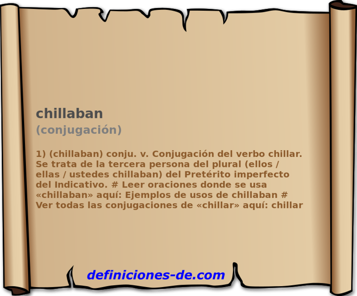 chillaban (conjugacin)