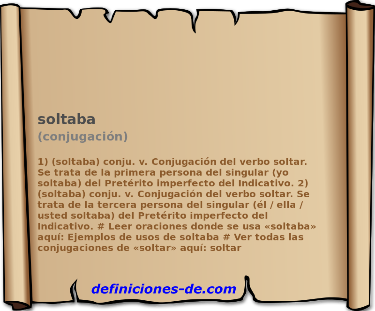 soltaba (conjugacin)