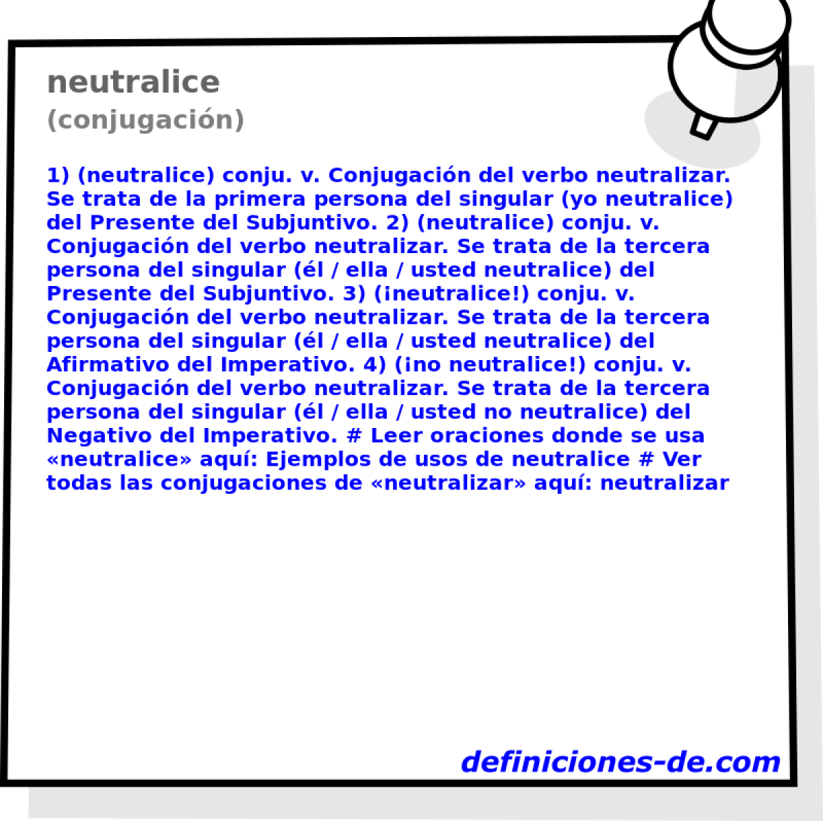 neutralice (conjugacin)