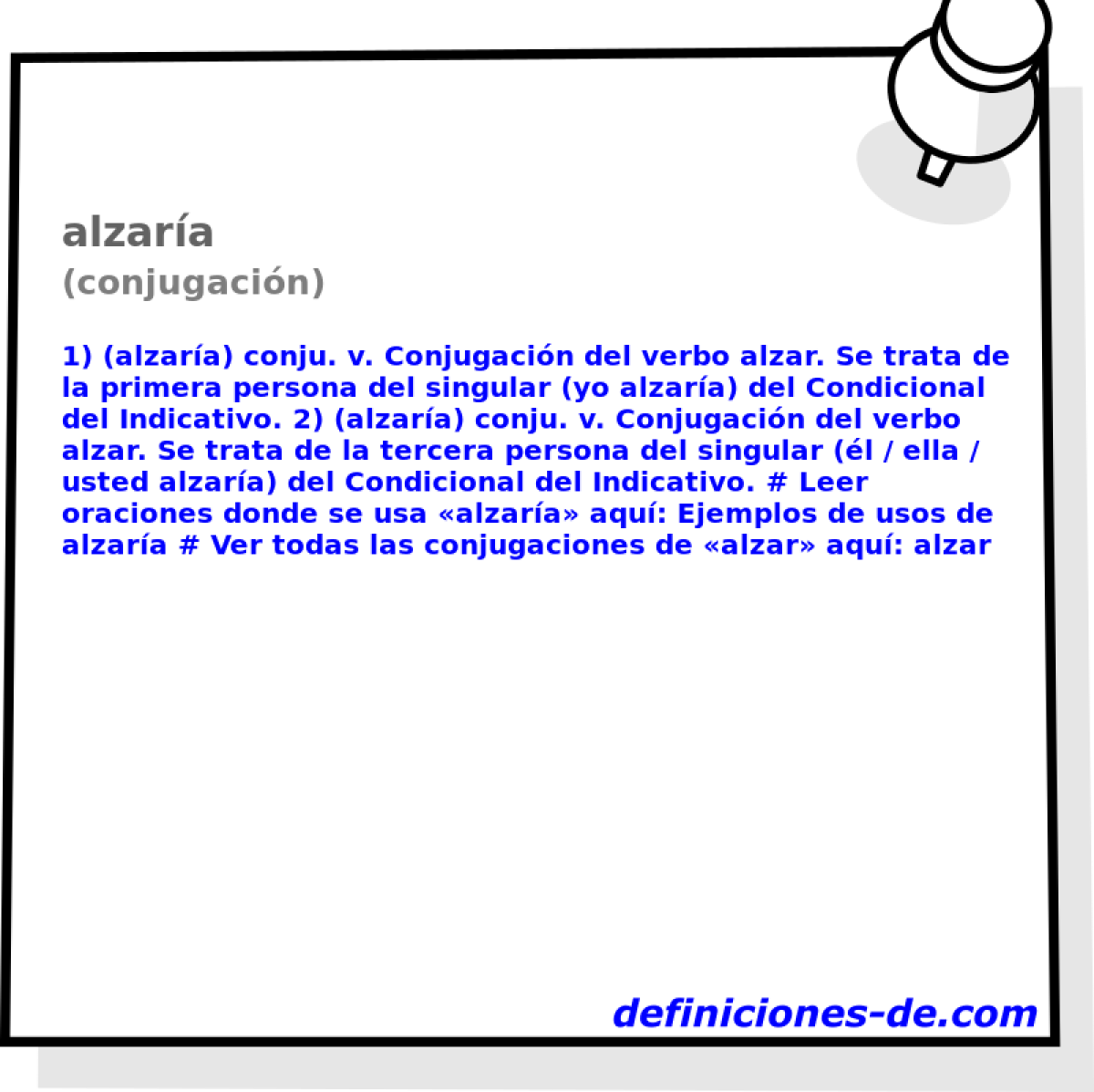 alzara (conjugacin)