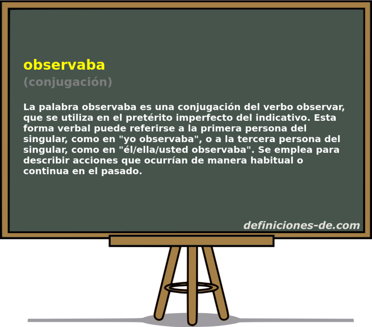 observaba (conjugacin)