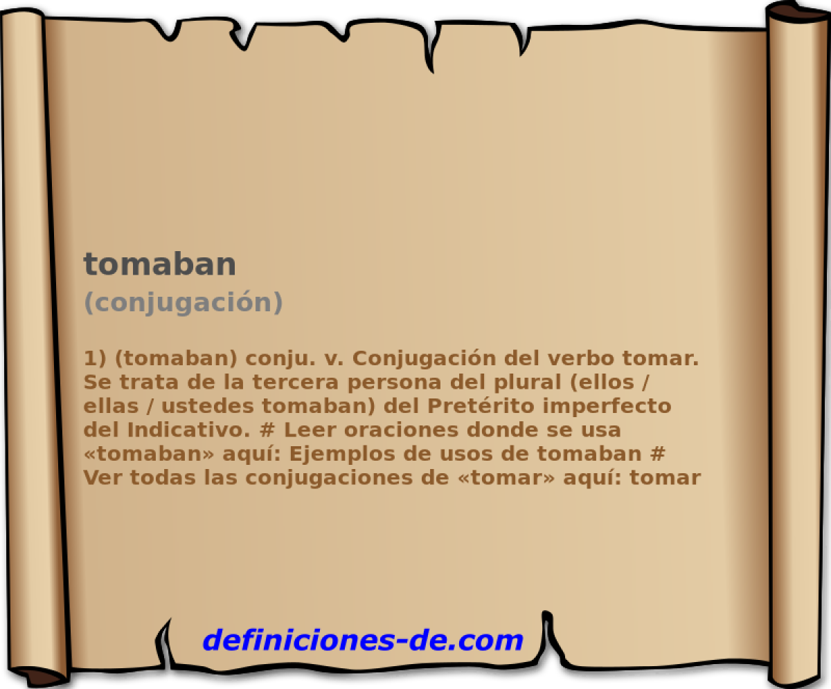 tomaban (conjugacin)