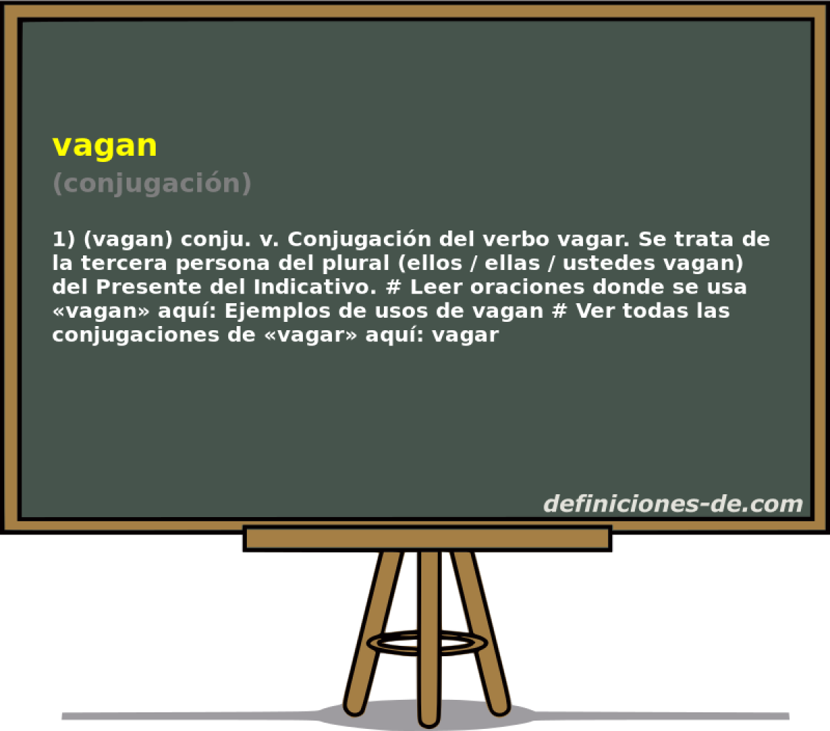 vagan (conjugacin)