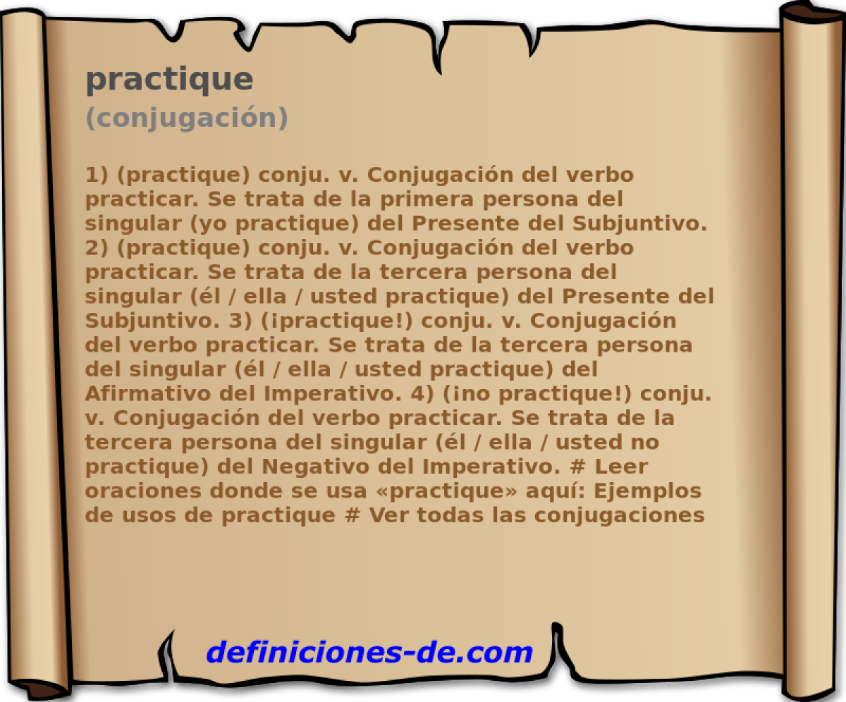 practique (conjugacin)