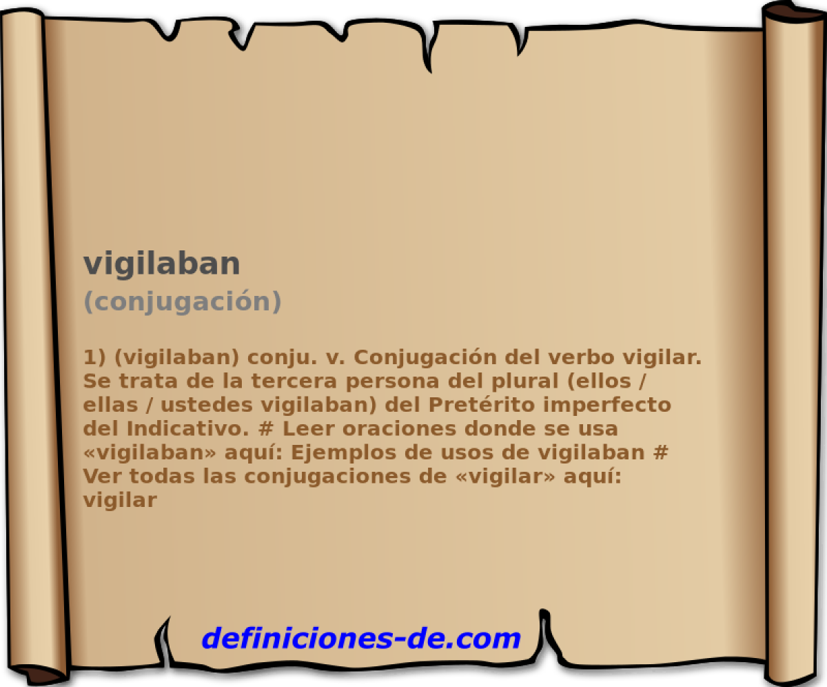 vigilaban (conjugacin)