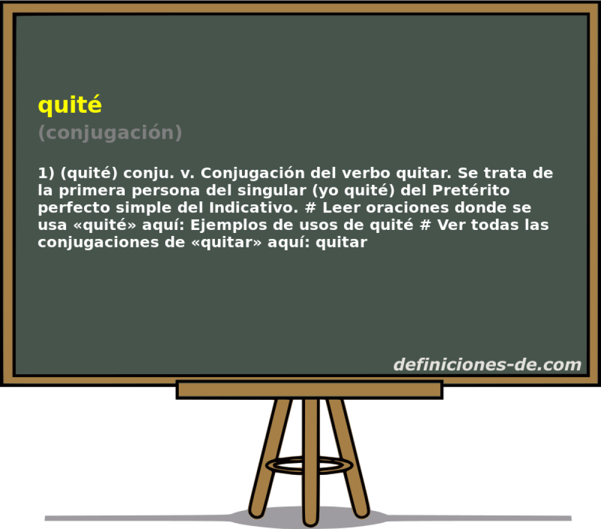 quit (conjugacin)