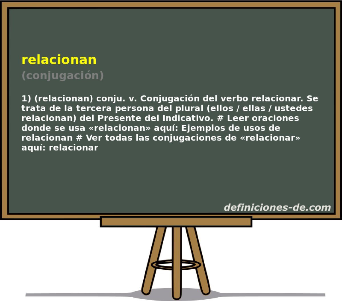 relacionan (conjugacin)