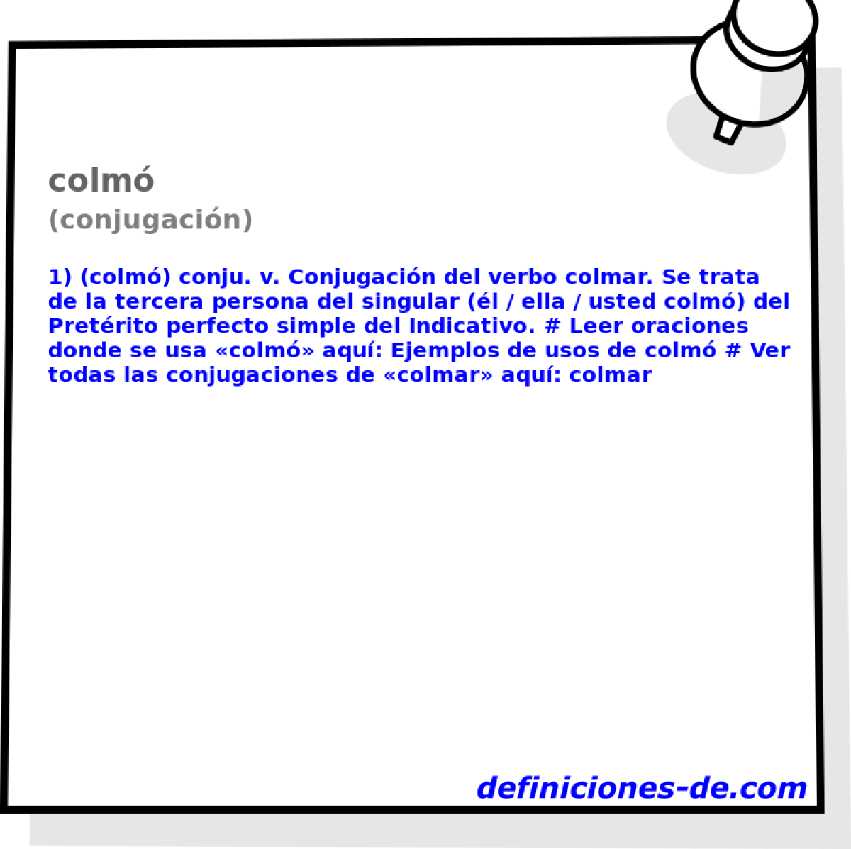 colm (conjugacin)