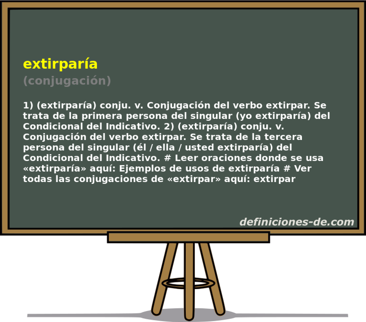 extirpara (conjugacin)