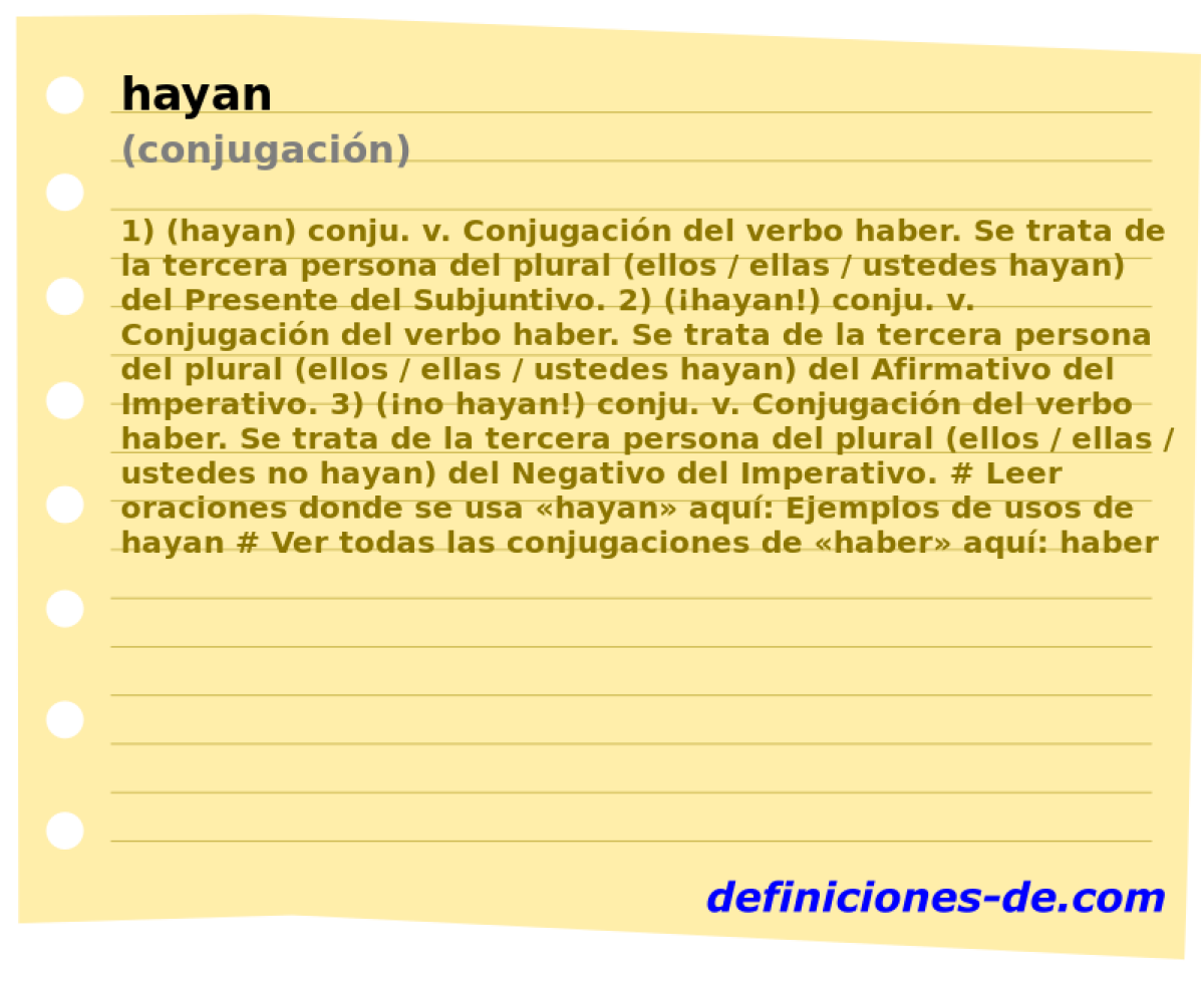 hayan (conjugacin)