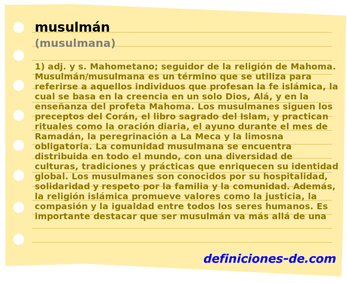 musulmn (musulmana)