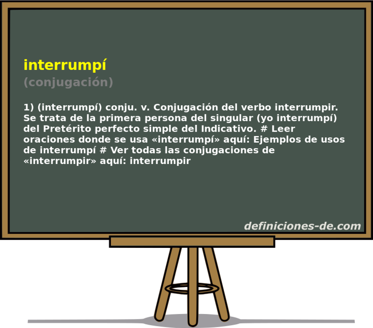 interrump (conjugacin)