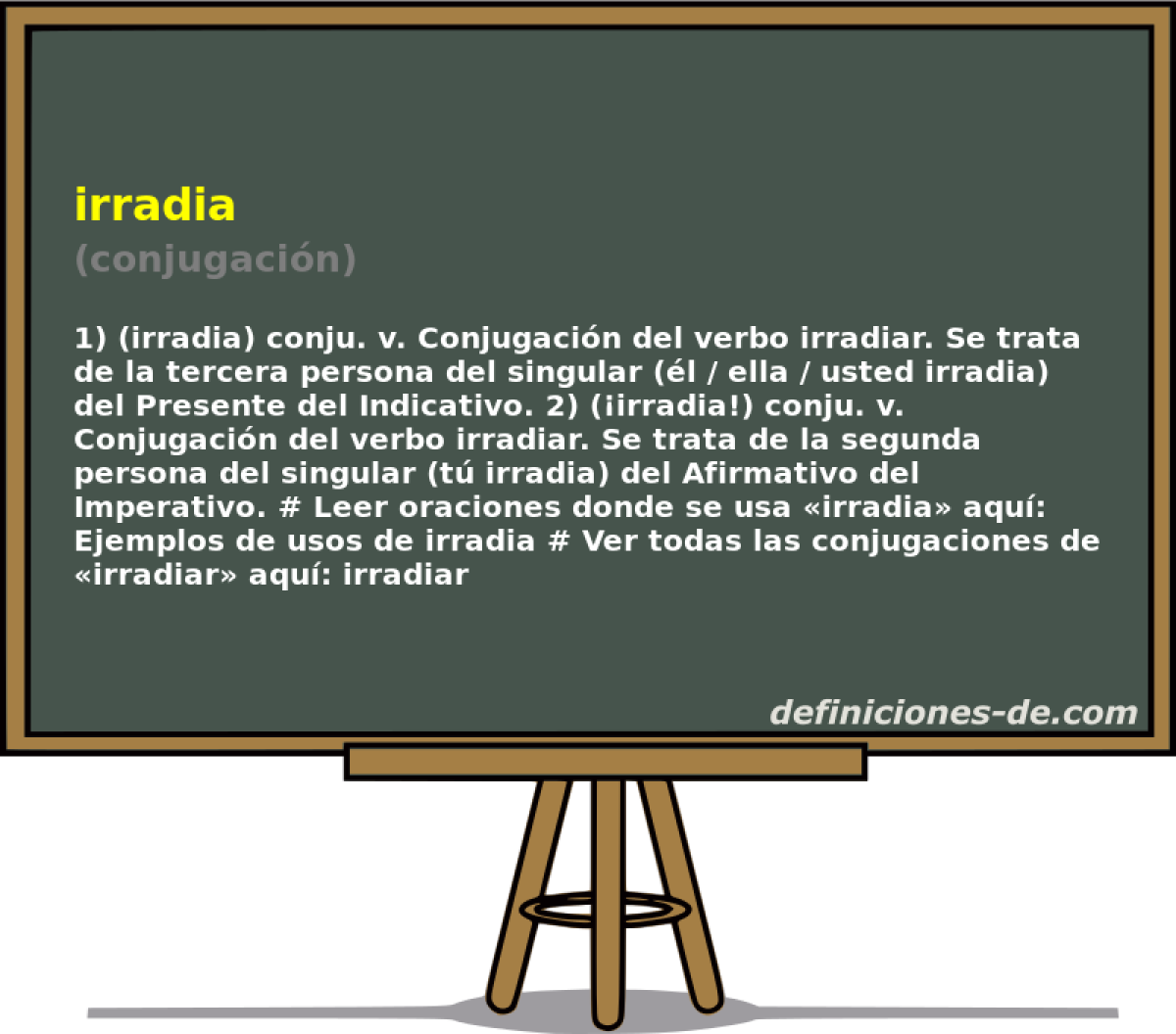 irradia (conjugacin)