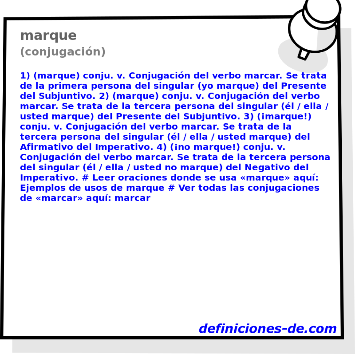 marque (conjugacin)