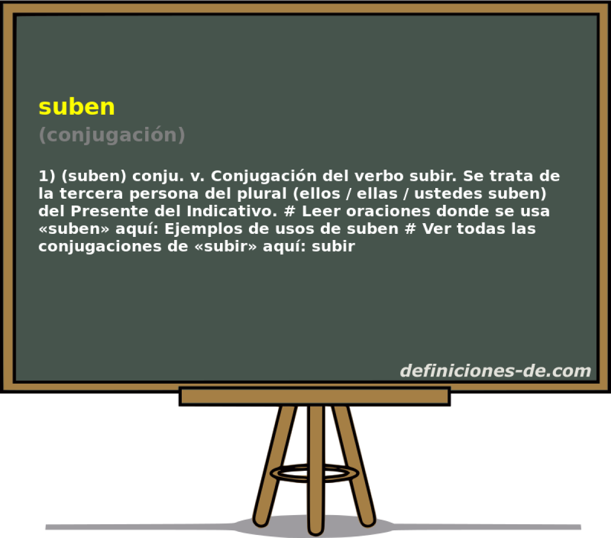 suben (conjugacin)