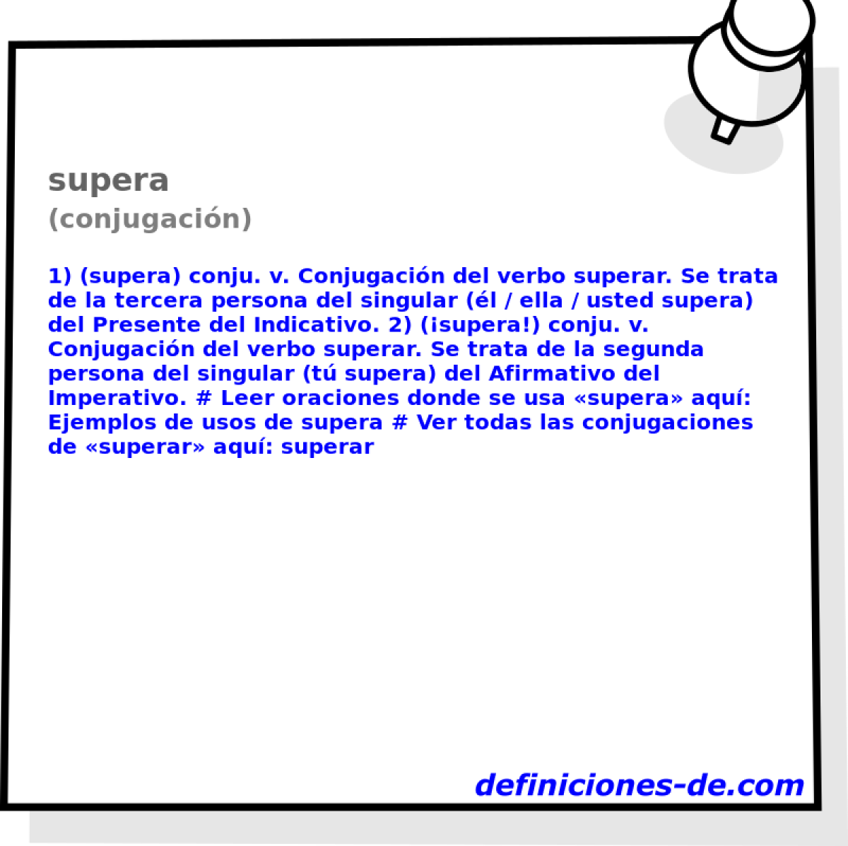 supera (conjugacin)