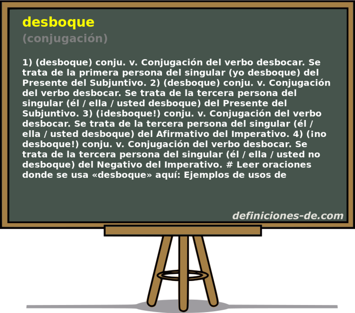 desboque (conjugacin)