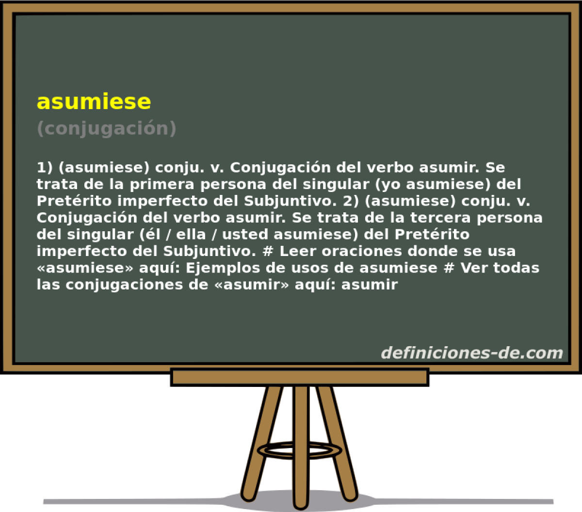 asumiese (conjugacin)