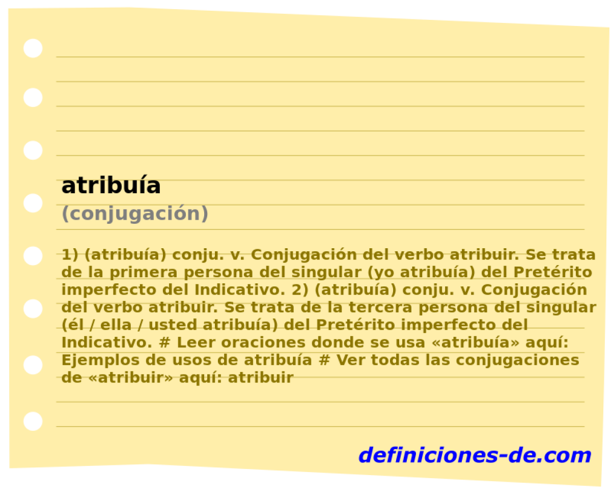 atribua (conjugacin)