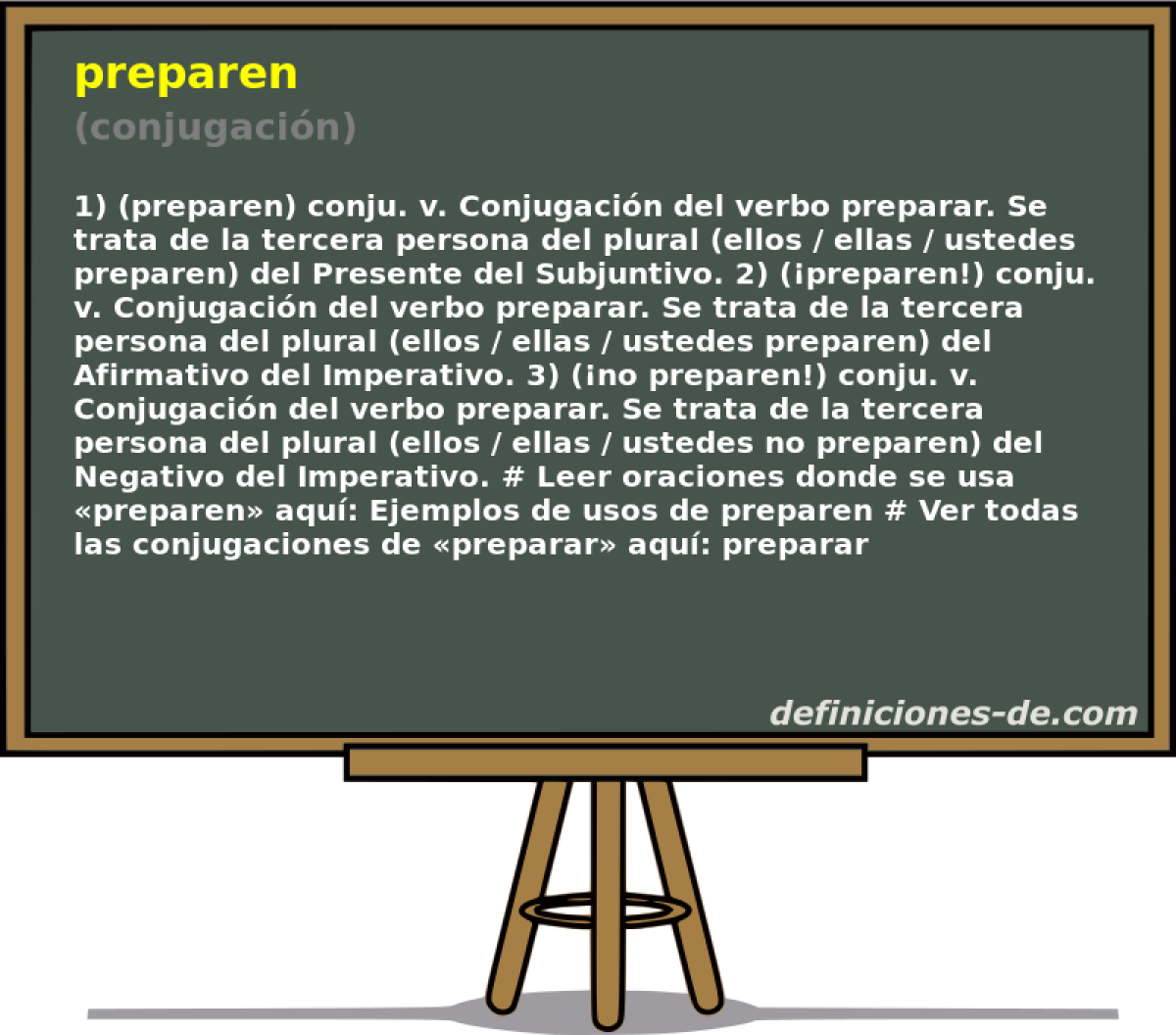 preparen (conjugacin)