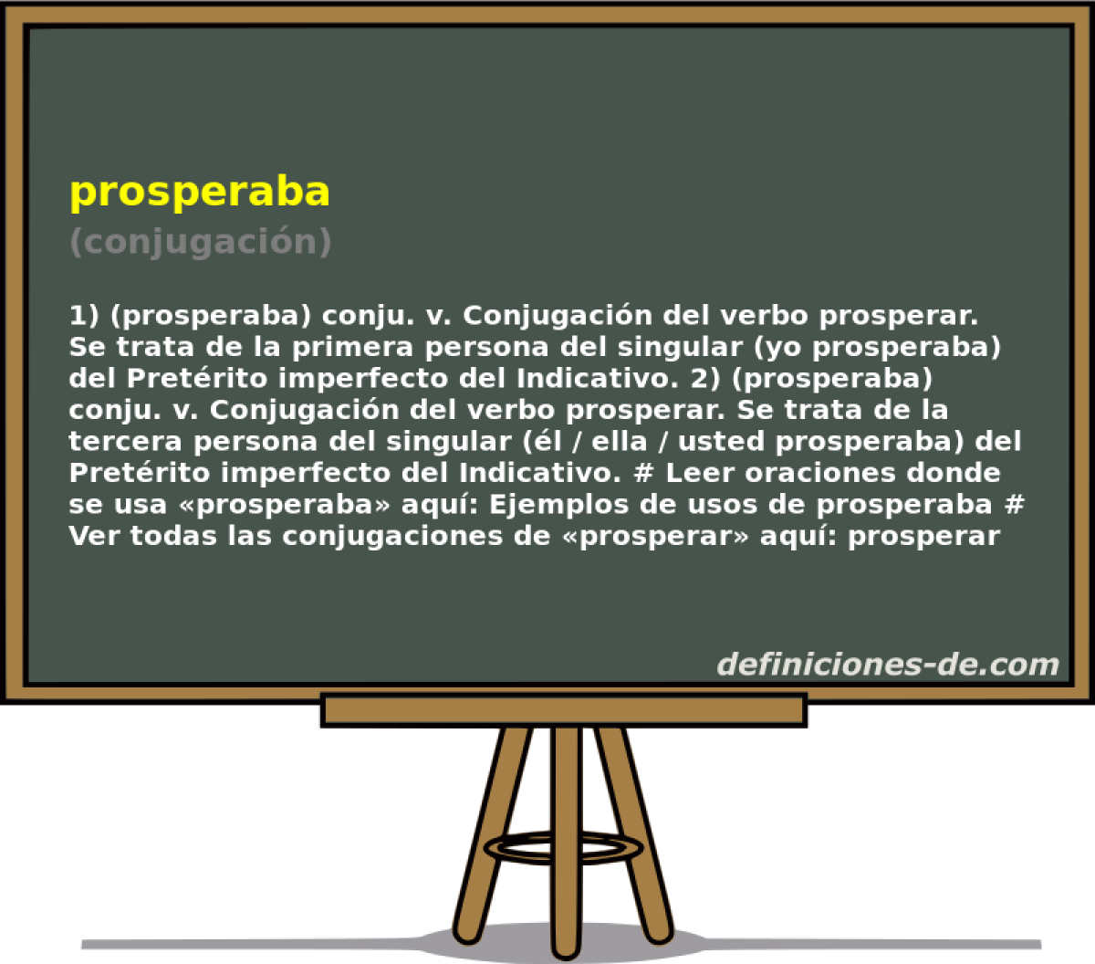 prosperaba (conjugacin)