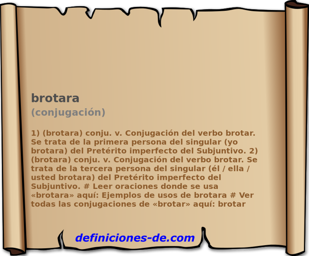 brotara (conjugacin)