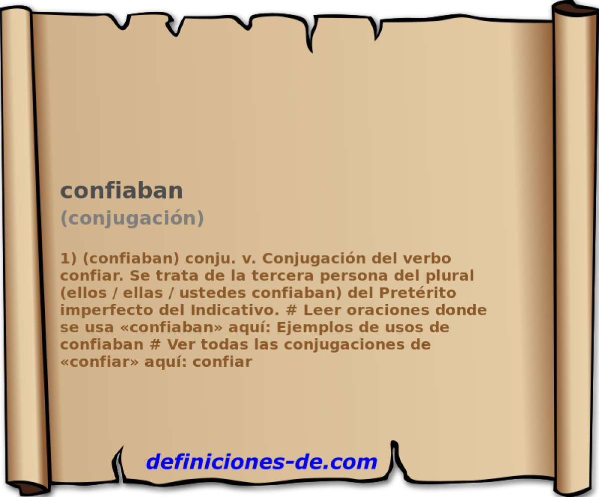 confiaban (conjugacin)