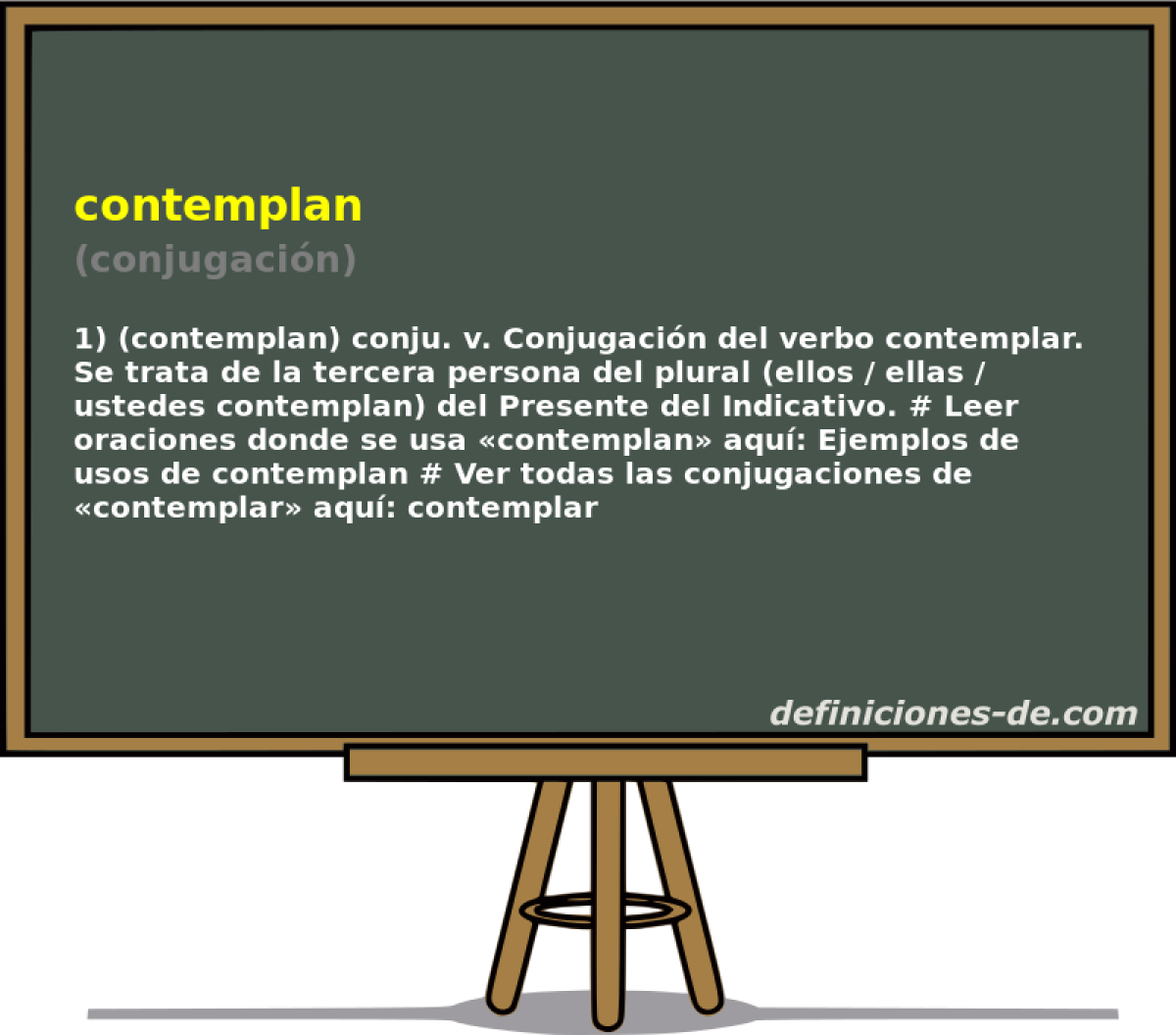 contemplan (conjugacin)