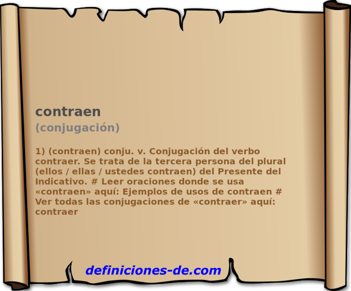 contraen (conjugacin)