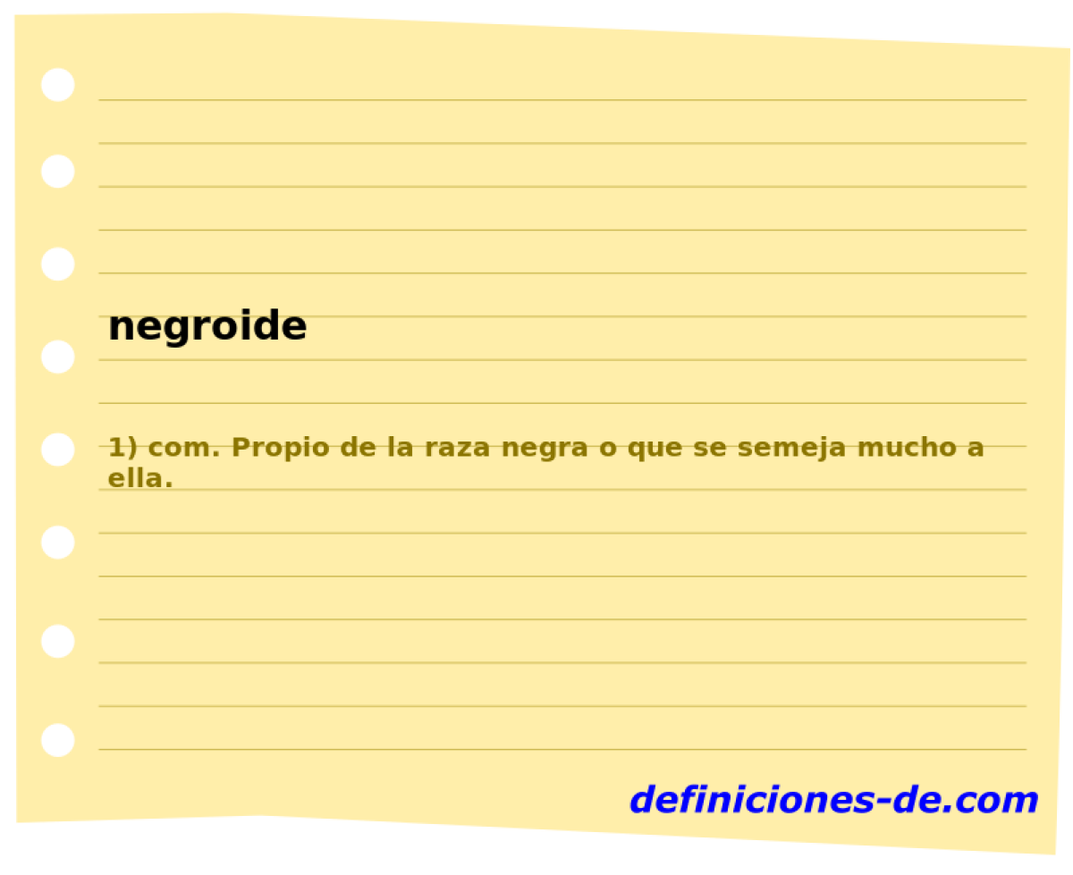 negroide 