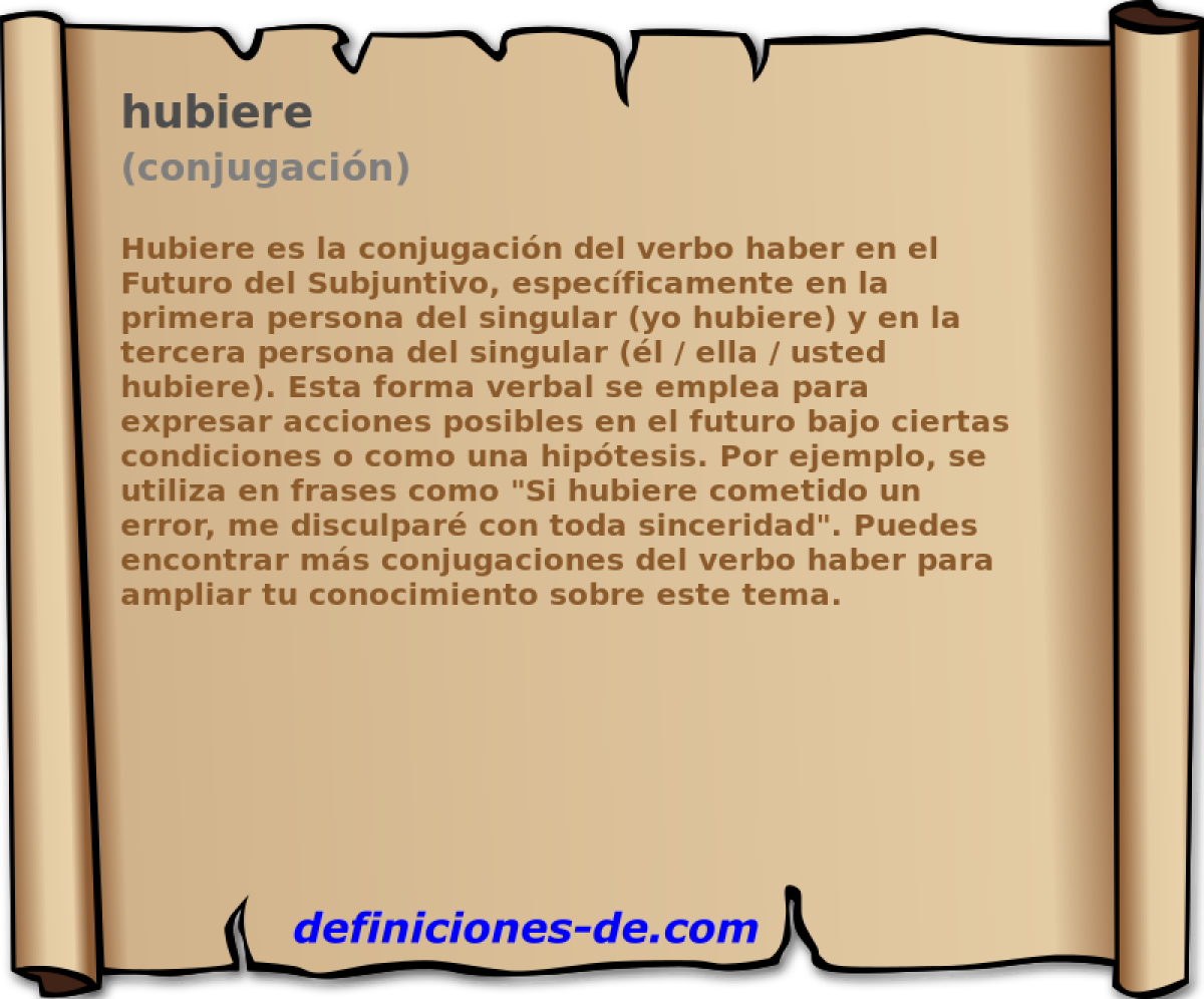 hubiere (conjugacin)